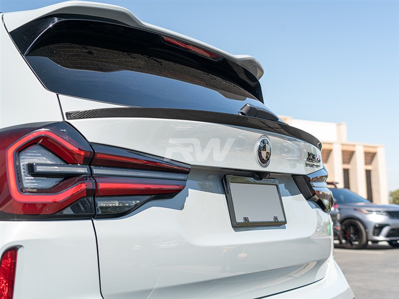 BMW F97 G01 X3/X3M RWS Carbon Fiber Mid Spoiler