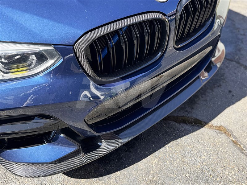 BMW G01 X3 Pre-LCI 3D Style Carbon Fiber Front Lip