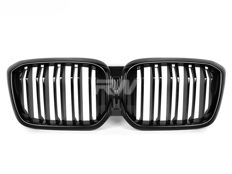 BMW G01 X3 G02 X4 LCI Dual-Slats Gloss Black Grilles