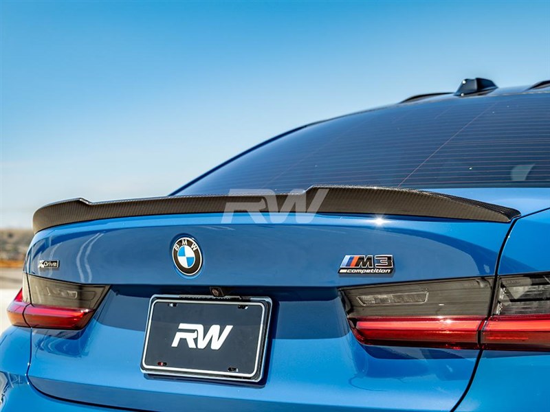 BMW G20 G80 CS Style Carbon Fiber Trunk Spoiler