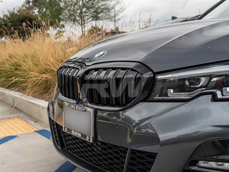 BMW G20 330i & M340i Gloss Black Double Slat Grilles