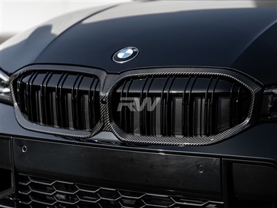 BMW G20 3-Series Dual-Slat Carbon Fiber Grilles