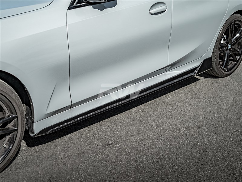 BMW G20 DTM Carbon Fiber Side Skirt Extensions
