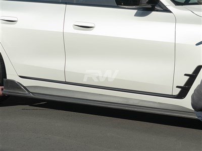 BMW G26 DTM Full Carbon Fiber Side Skirt Extensions