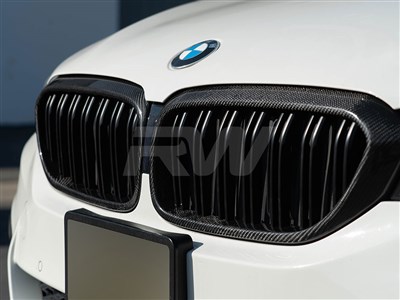 BMW G30 Dual Slat Carbon Fiber Grilles