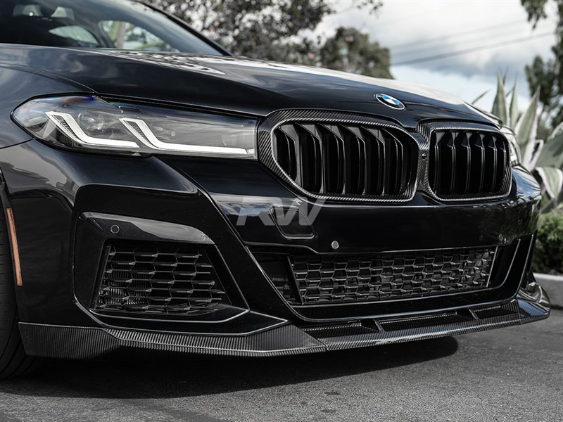 BMW G30 LCI Carbon Fiber Front Lip Spoiler