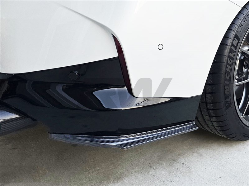 BMW G42 M240i Carbon Fiber Rear Bumper Splitters