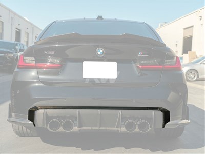 BMW G8X Carbon Fiber Diffuser Trim