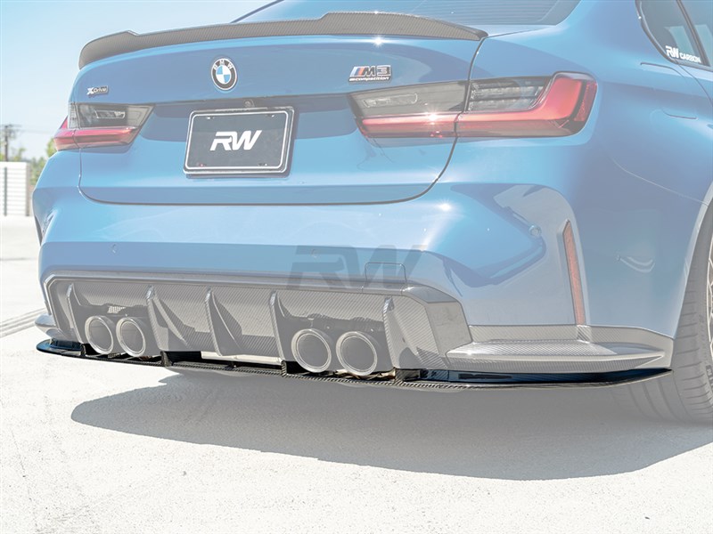 BMW G80 M3 RWS Dry Carbon Fiber Lower Diffuser