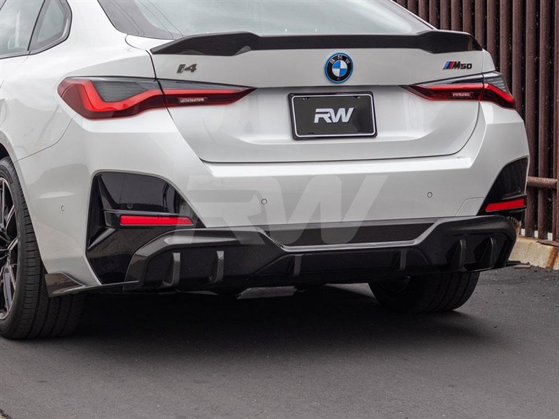 BMW i4 Full Carbon Fiber Rear Diffuser