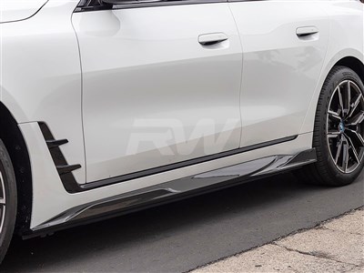 BMW i4 Full Carbon Fiber Side Skirt Extensions