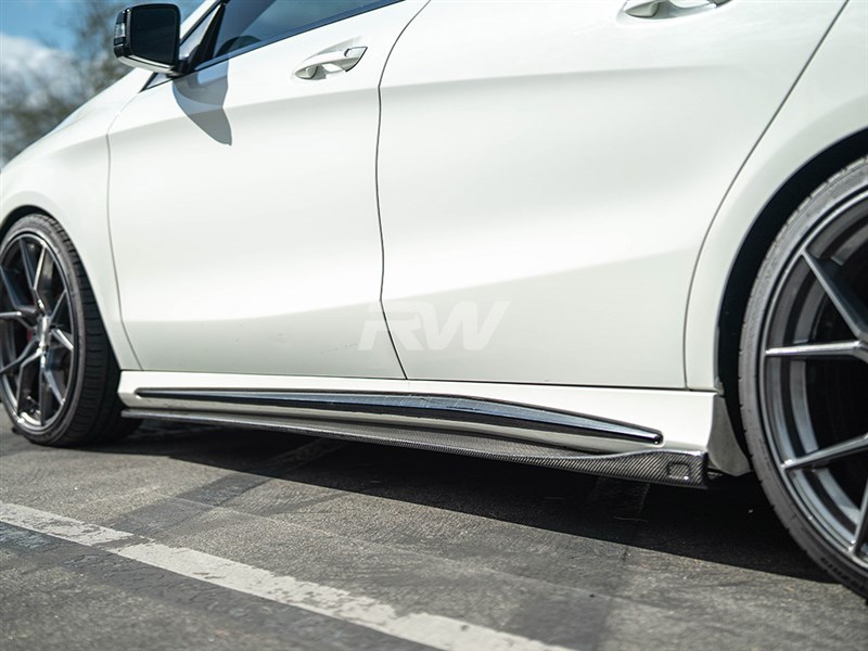 Mercedes CLA250 CLA45 CF Side Skirt Extensions