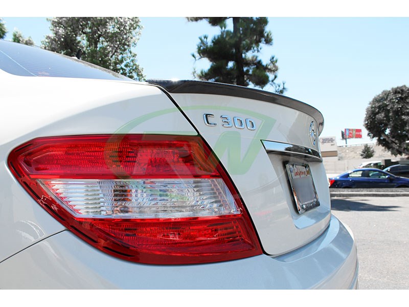 Mercedes W204 AMG Style Carbon Fiber Trunk Spoiler