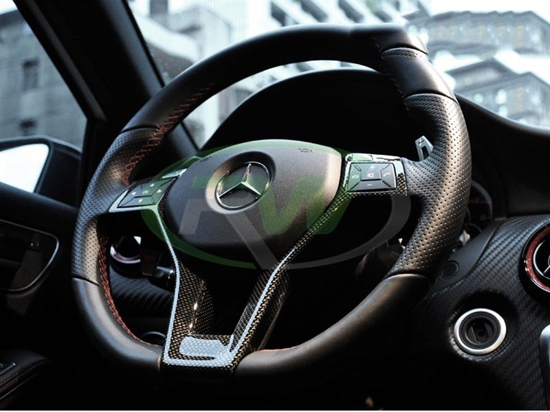 Mercedes Carbon Fiber Steering Wheel Trim