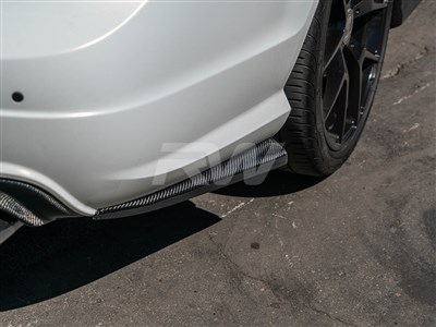 Mercedes W204 FL CF Rear Bumper Splitters