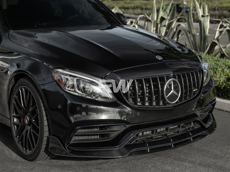 Mercedes W205 C63 BRS Style Carbon Fiber Front Lip