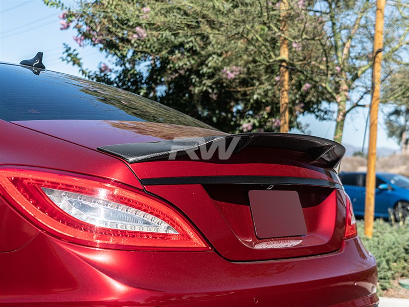 Mercedes W218 Carbon Fiber Renn Style Trunk Spoiler