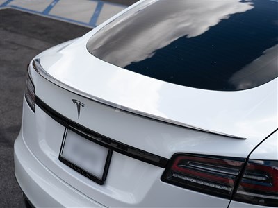 Tesla Model S Plaid Full Carbon Fiber Trunk Spoiler