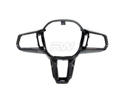 BMW G60 G61 G90 G99 CF Steering Wheel Trim / 