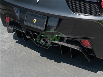 Ferrari 458 Carbon Fiber Diffuser Package / 