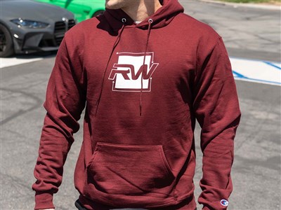 RW Carbon - Square Logo Hoodie - Maroon / 