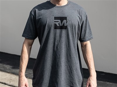 RW Carbon - Black Square Logo T-Shirt - Dark Grey / 