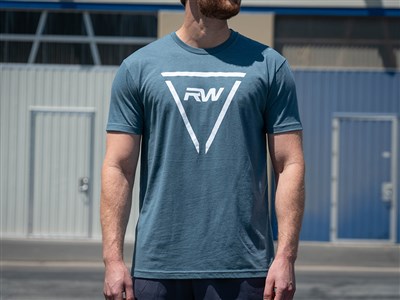 RW Triangle Tee - Cool Blue