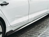 Audi A5 S5 Sedan Facelift Carbon Fiber Side Skirt Extensions / 