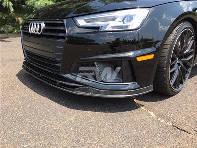 Audi B9 A4 S4 Carbon Fiber Front Lip Spoiler 17-19