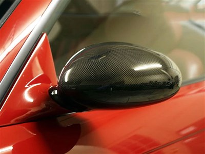 BMW E46 M3 Carbon Fiber Replacement Mirror Covers / 