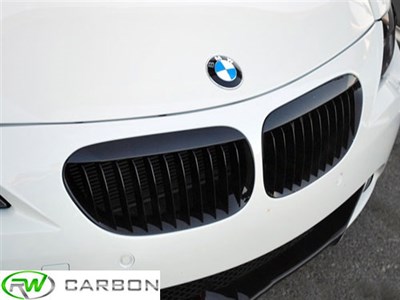 BMW E63 E64 Matte Black Front Grilles / 