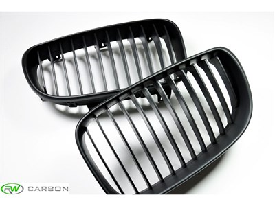 BMW E82 E88 Matte Black Grilles / 