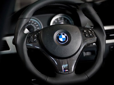 BMW E9X M3 / E82 1M Carbon Fiber Steering Wheel Trim / 