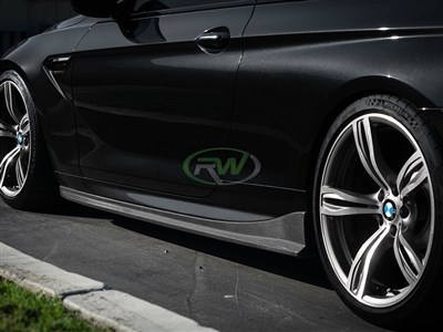 BMW F06/F12/F13 CF Side Skirt Extensions / 