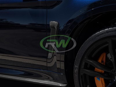 BMW F86 X6M Carbon Fiber Fender Trims / 