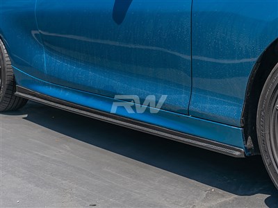 BMW F22 F23 Carbon Fiber Side Skirt Extensions