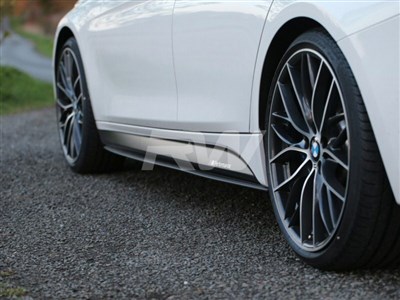 BMW F30 F31 Carbon Fiber Side Skirt Extensions