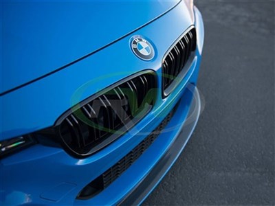 BMW F30 F31 Double Slat Gloss Black Grilles / 