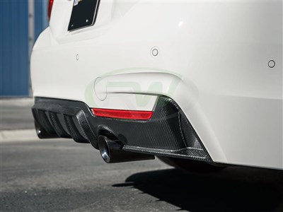 BMW F32 F33 F36 Performance Style Carbon Fiber Diffuser