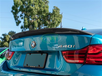 BMW F36 Performance Style Carbon Fiber Trunk Spoiler / 