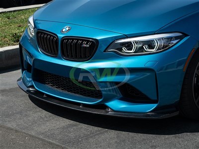 BMW F87 M2 3D Style CF Front Lip Spoiler / 