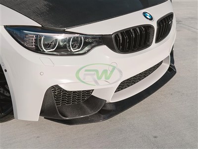 BMW F8X M3 M4 GTS Style CF Front Lip Spoiler / 