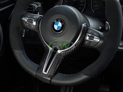 BMW M Carbon Fiber Steering Wheel Outer Trim / 