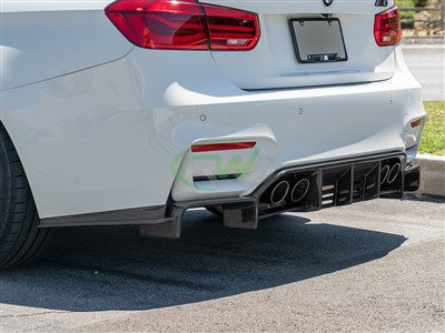 BMW F8X M3 M4 Exotics V2 Style CF Rear Diffuser