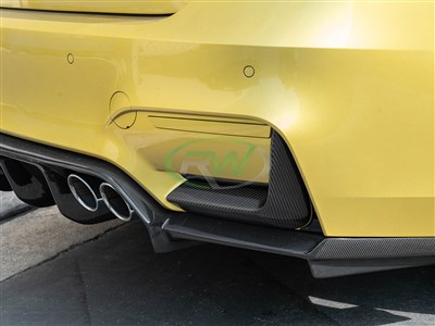 BMW F8X M3/M4 CF Rear Bumper Splitters / 