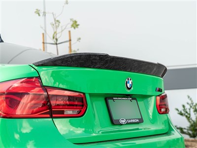 BMW F30 F80 M3 RWS Forged Carbon Trunk Spoiler