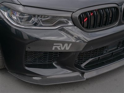 BMW F90 M5 Carbon Fiber Upper Bumper Splitters (18-20)