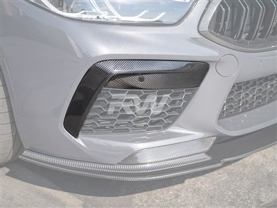 BMW F9X M8 Carbon Fiber Front Bumper Duct Trims