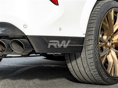 BMW F96 X6M Carbon Fiber Rear Bumper Trim / 