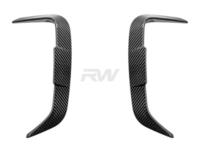 BMW F97 X3M LCI Carbon Fiber Rear Bumper Trims / 